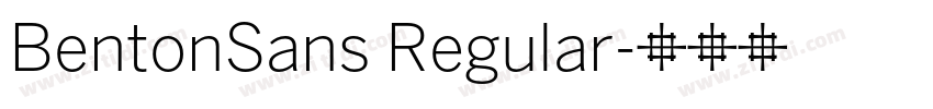 BentonSans Regular字体转换